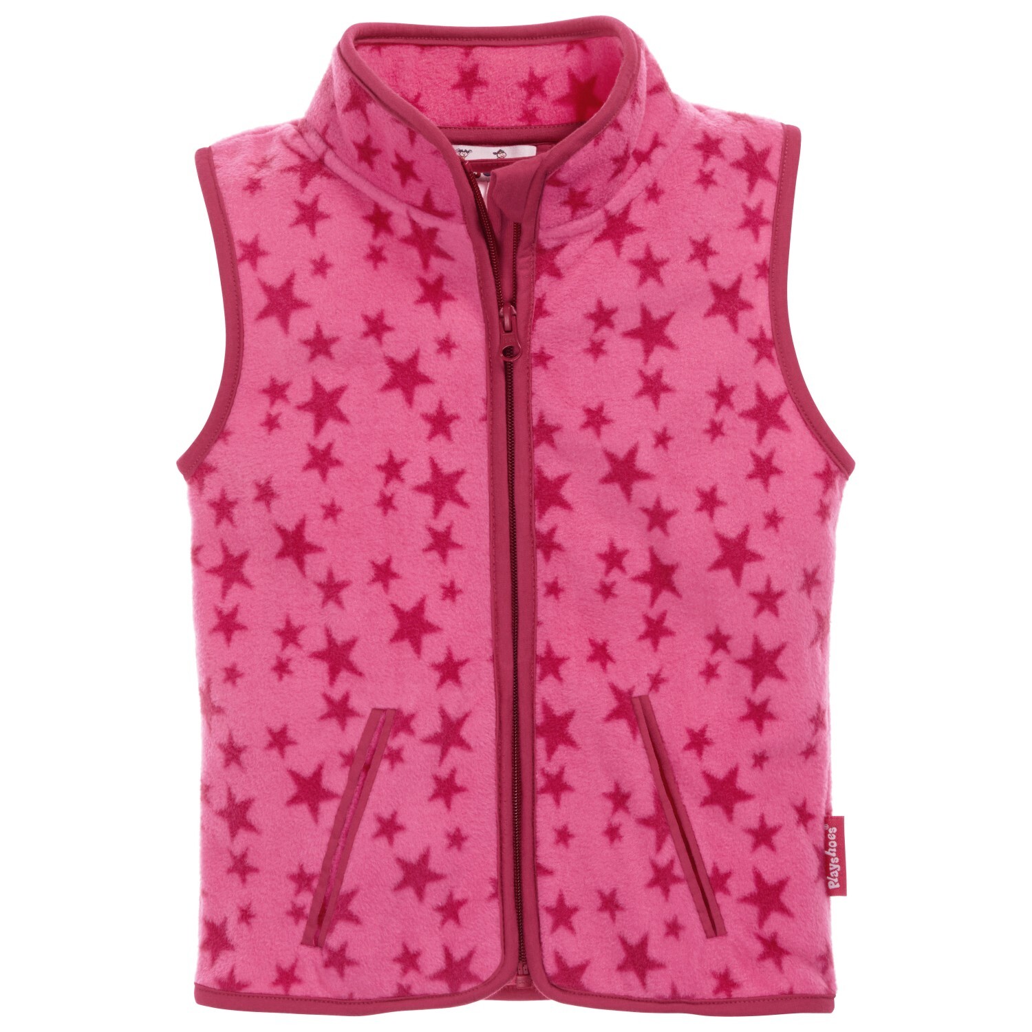 

Флисовый жилет Playshoes Kid's Fleece Weste Sterne, розовый