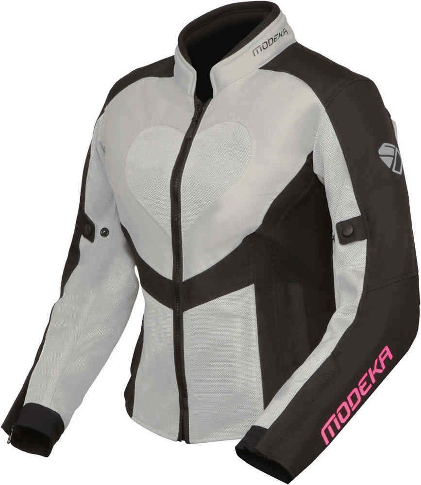 Emma Air Женская мотоциклетная текстильная куртка Modeka, светло-серый/черный