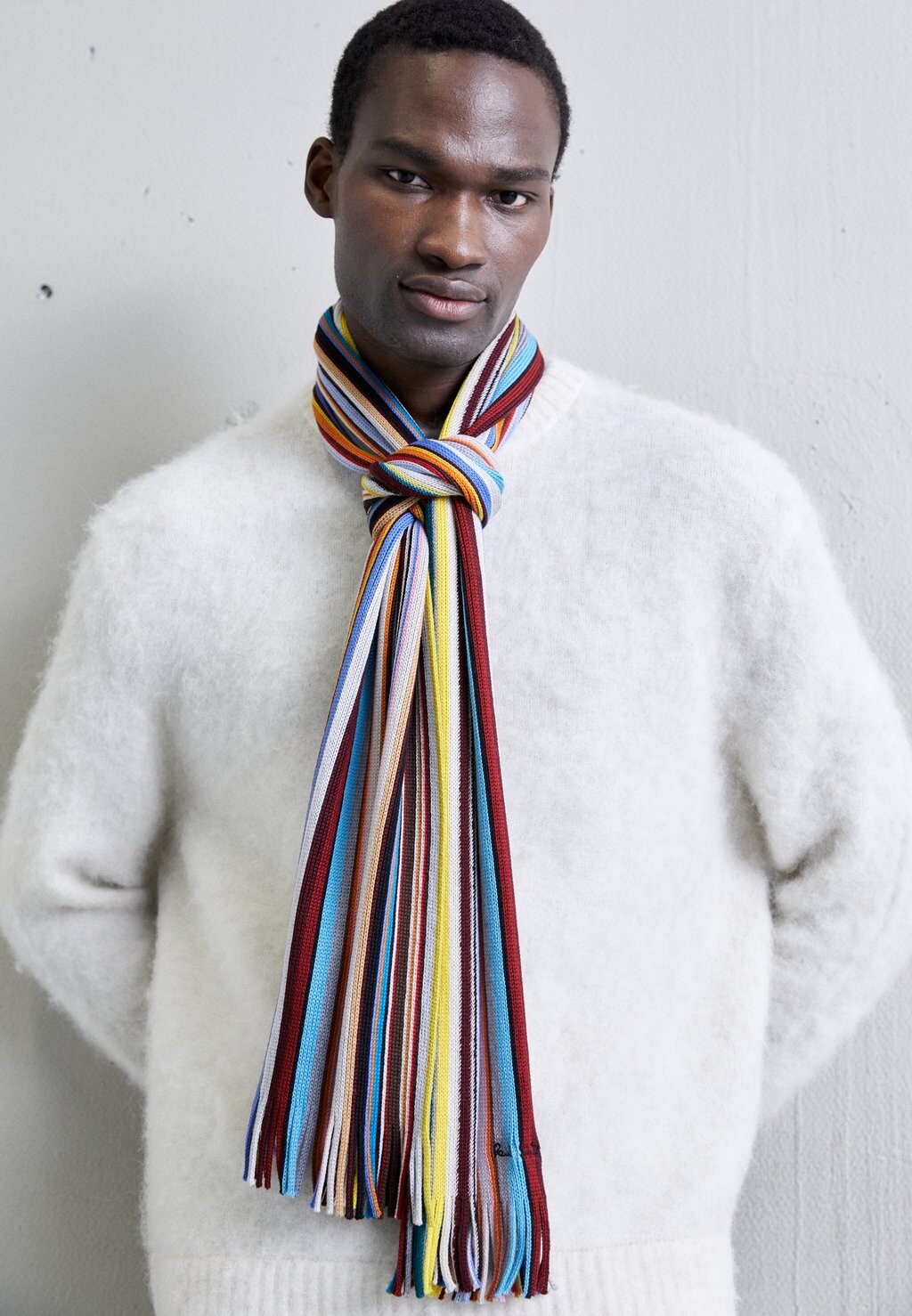 

Шарф ШАРФ SIGNATURE UNISEX Paul Smith, разноцветный, Серый