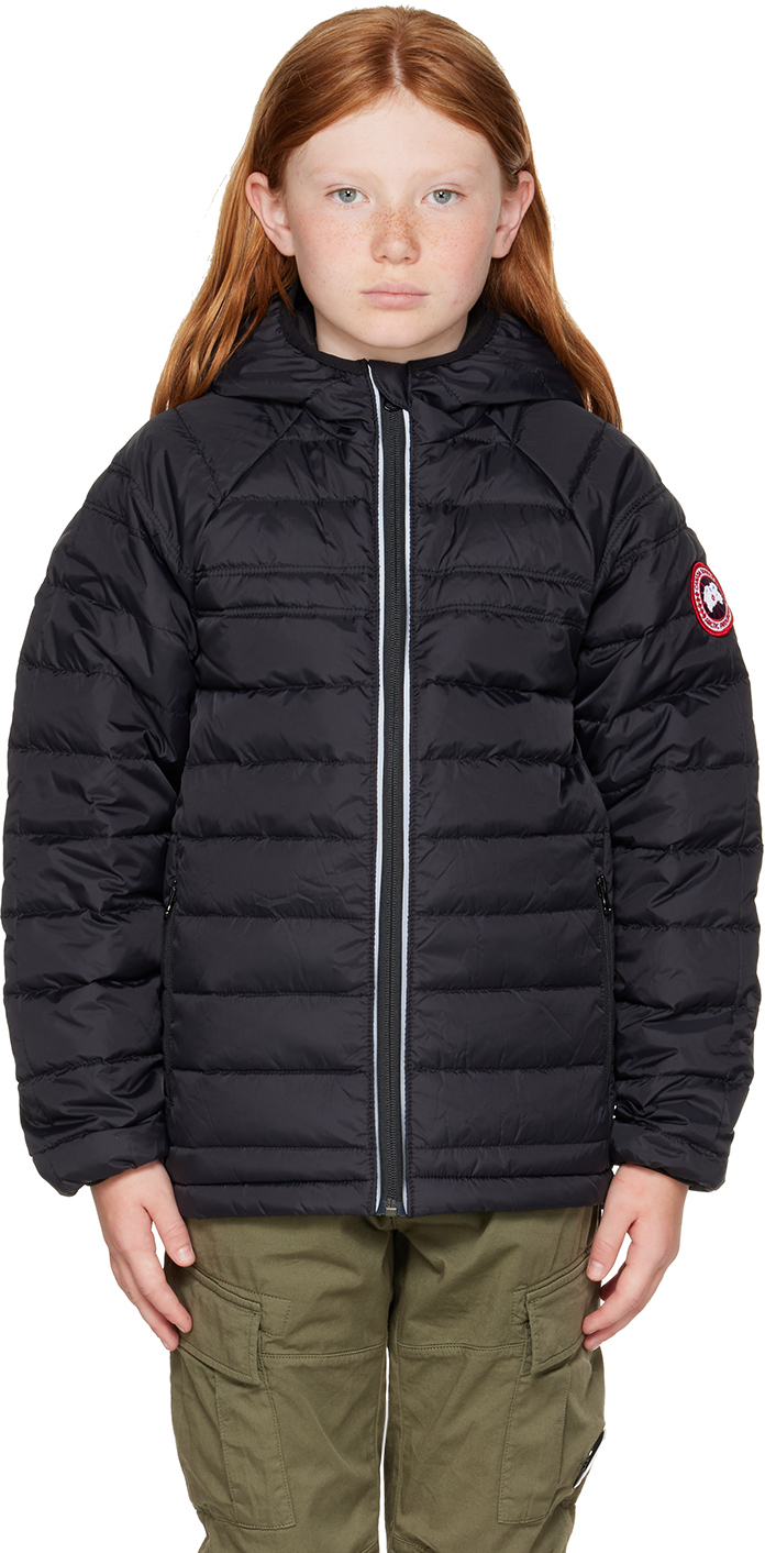 

Детский черный пуховик с капюшоном Sherwood Canada Goose Kids