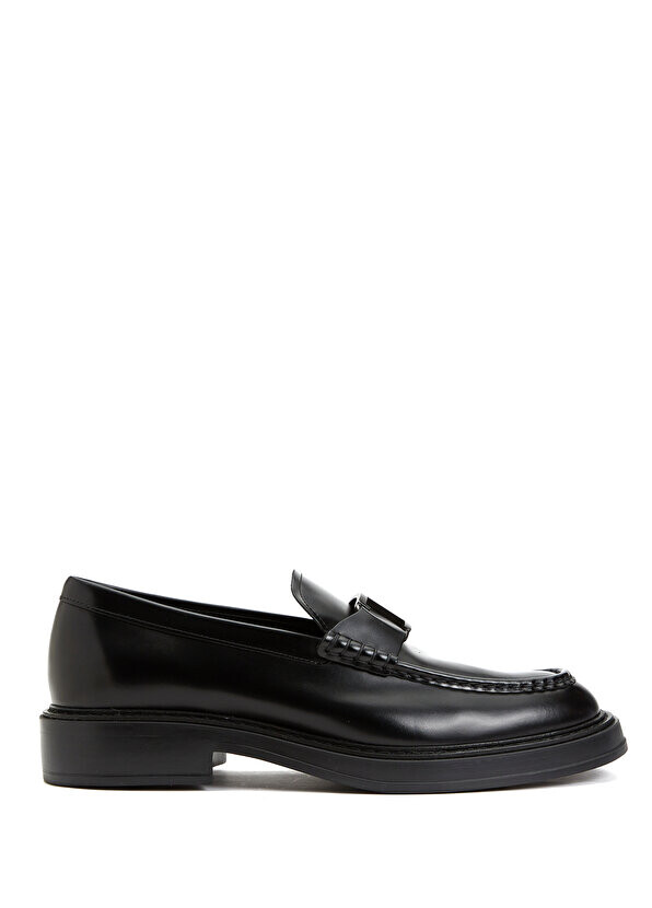 

Мужские кожаные лоферы с черным логотипом Tod's