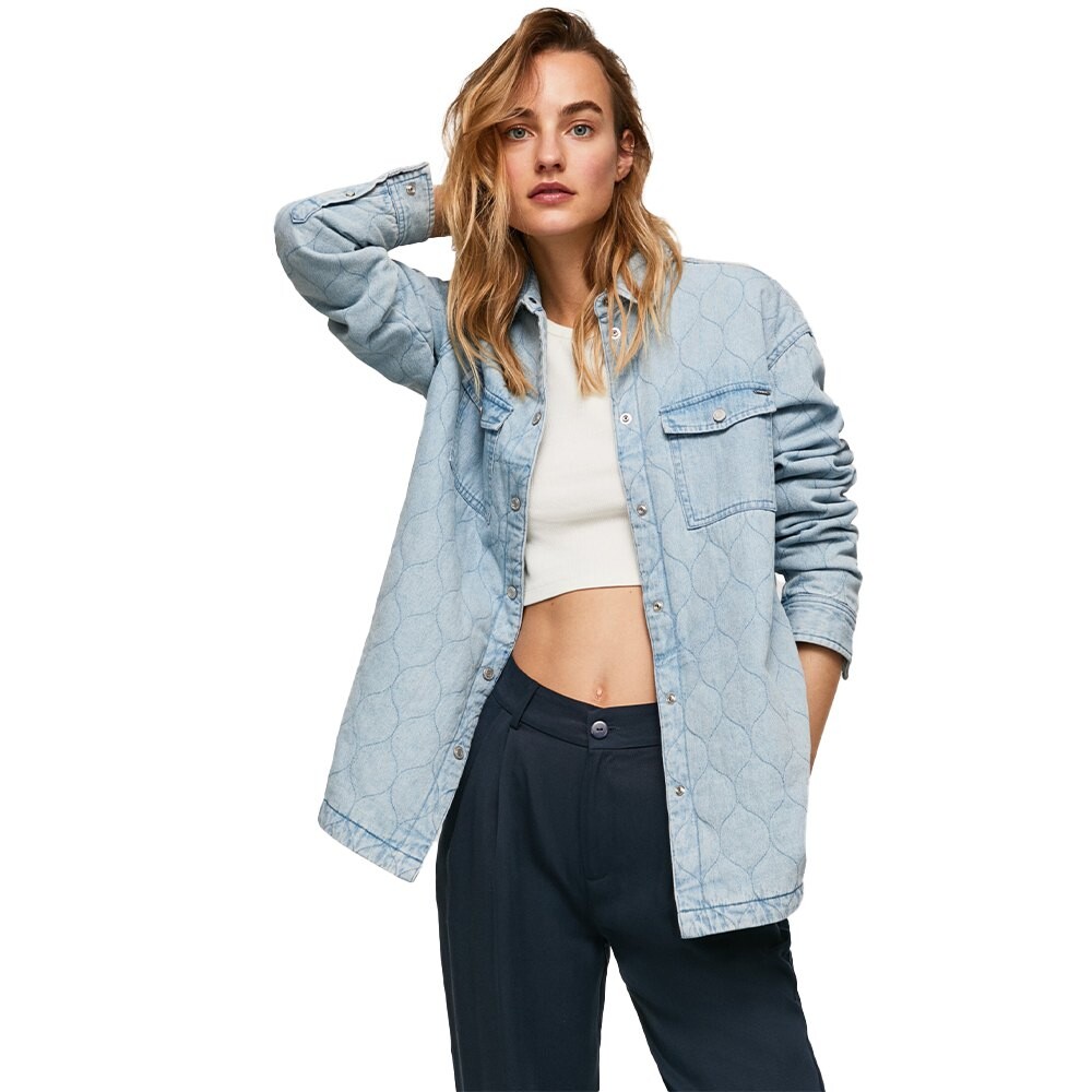 

Рубашка с длинным рукавом Pepe Jeans Railey, синий