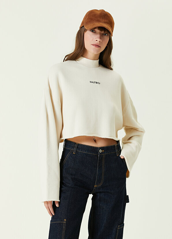 

Укороченный свитшот off-white Halfboy