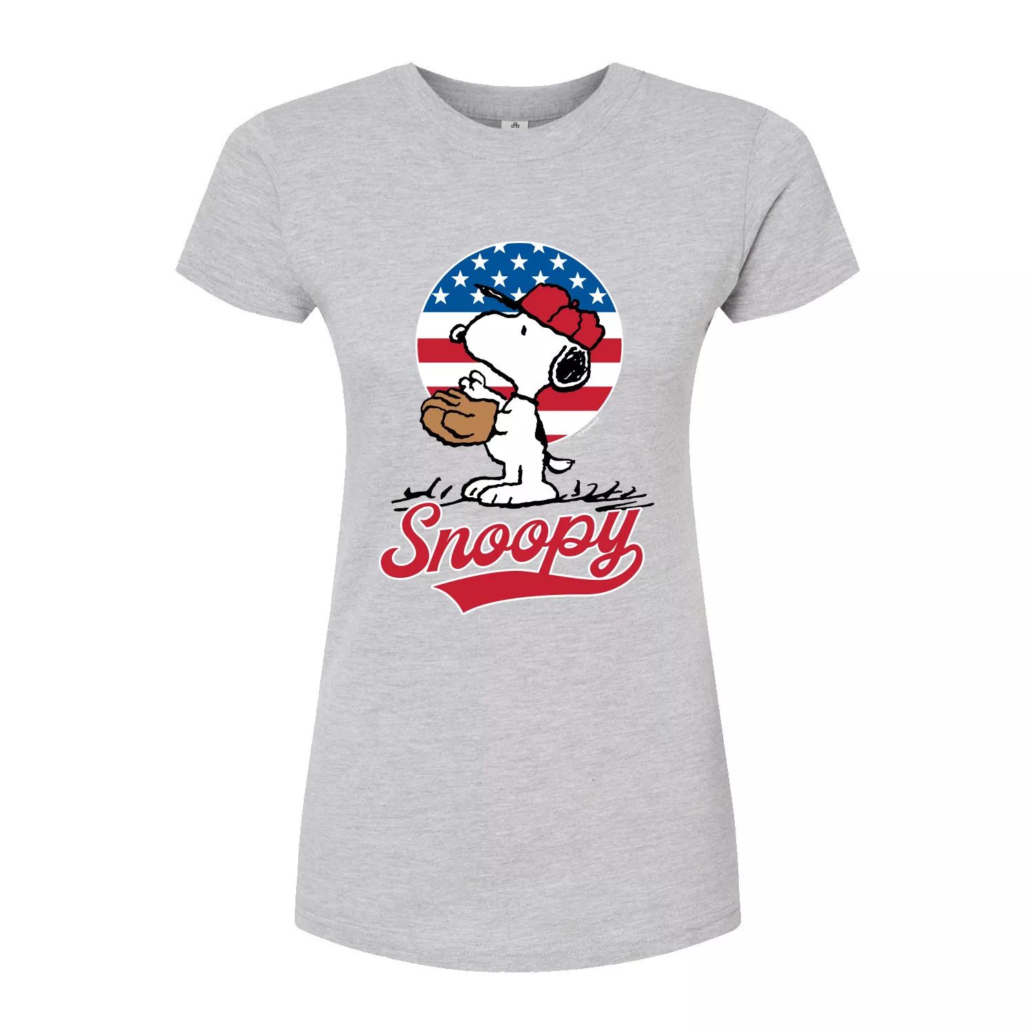 цена Детская футболка с рисунком Peanuts Snoopy American Baseball Licensed Character
