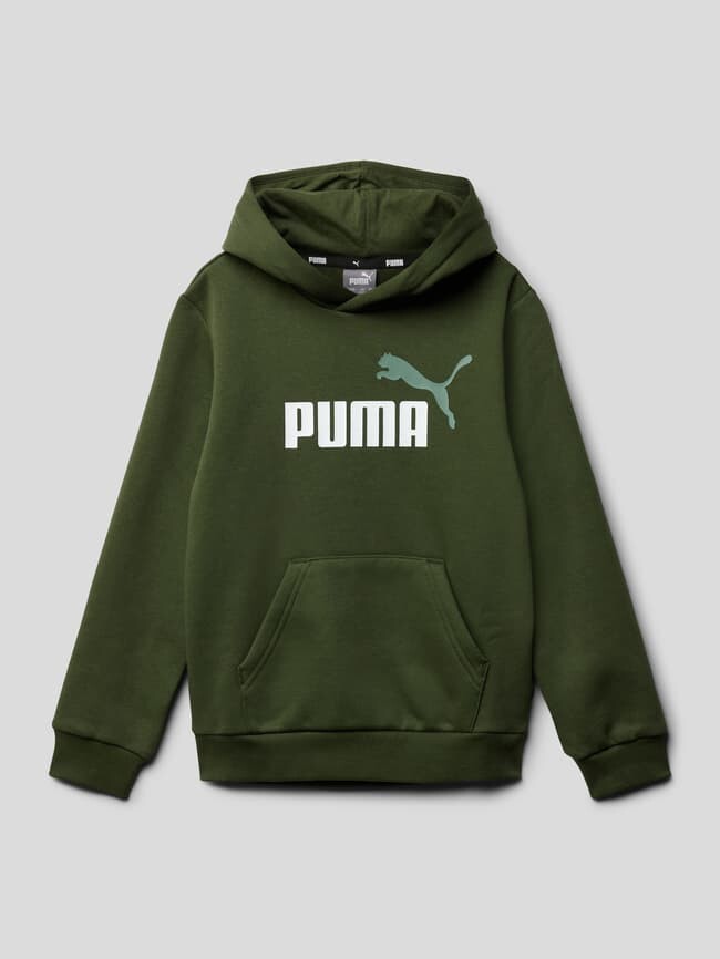 

Толстовка с принтом этикетки Puma, хаки
