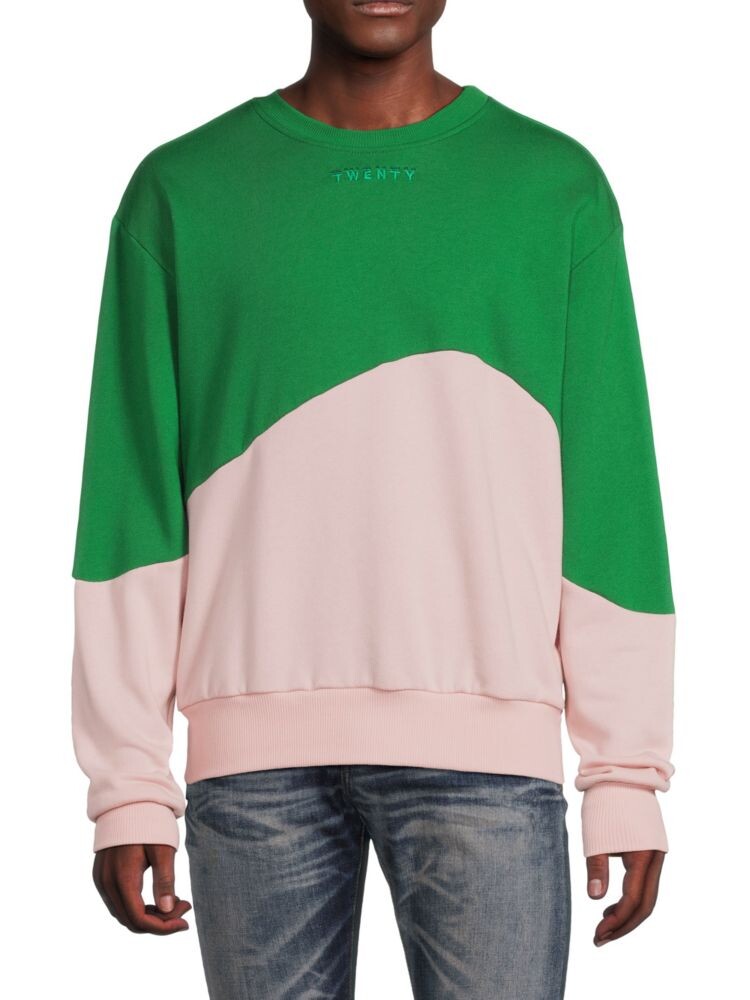 

Толстовка с цветными блоками Twenty Montreal, цвет Leaf Pink