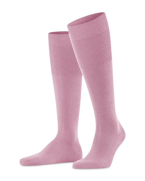 Носки до колена из смеси шерсти мериноса Airport Falke, цвет Pink