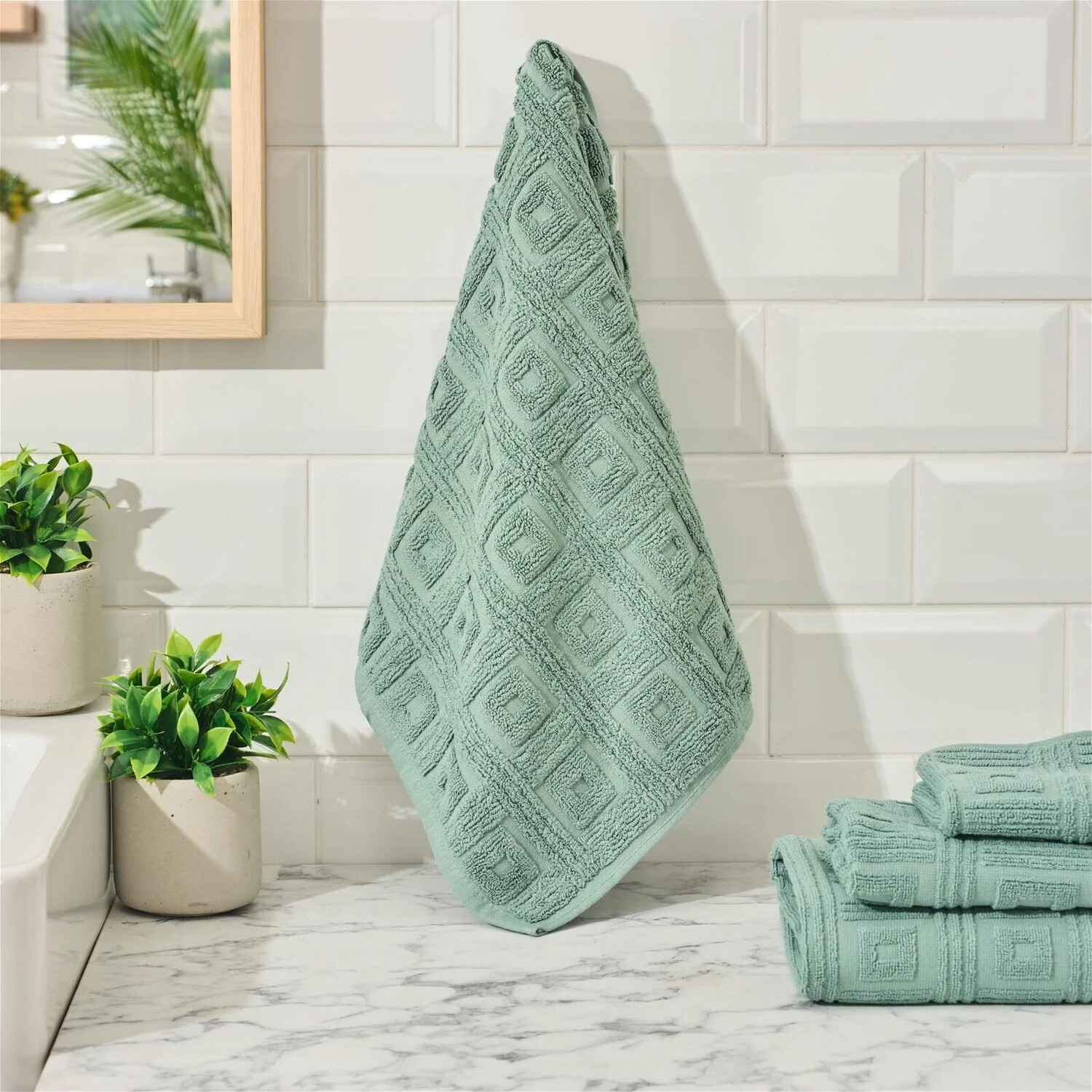 

Полотенце для ног Evidea Soft Kybele, темно-зеленое, 50x70 см