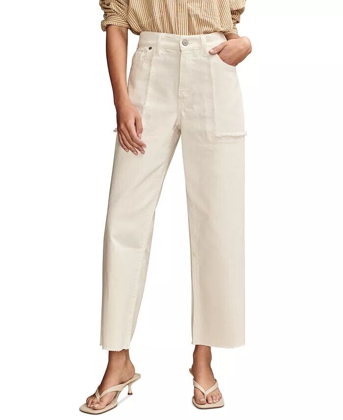 

Женские широкие джинсы с накладными карманами Legend Lucky Brand, белый