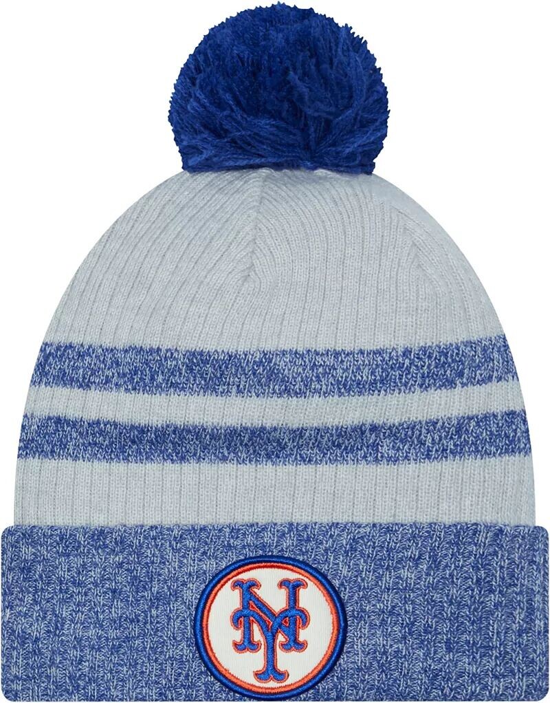 

Вязаная шапка New Era Youth New York Mets с синей нашивкой