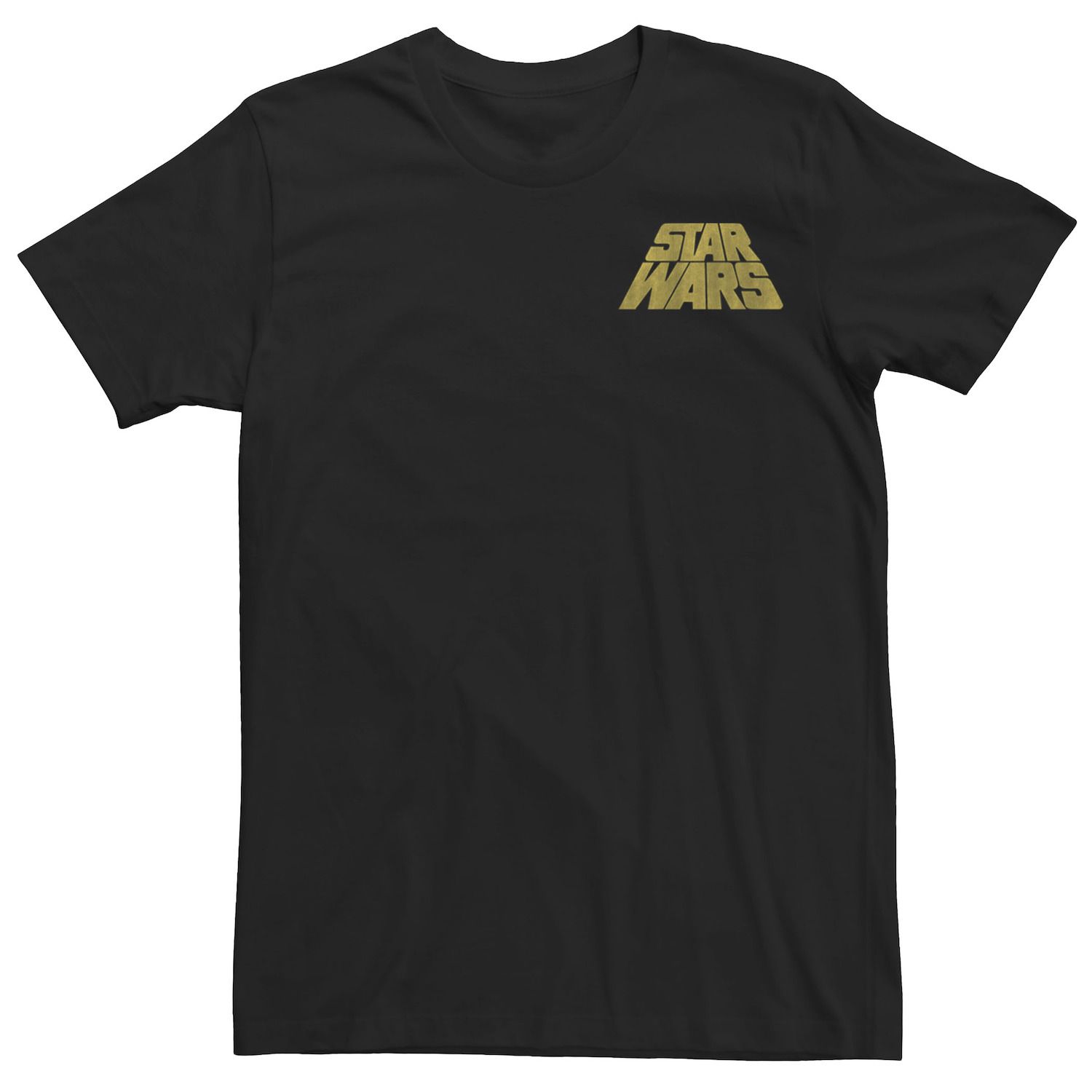 Мужская футболка с потертым наклонным логотипом Star Wars