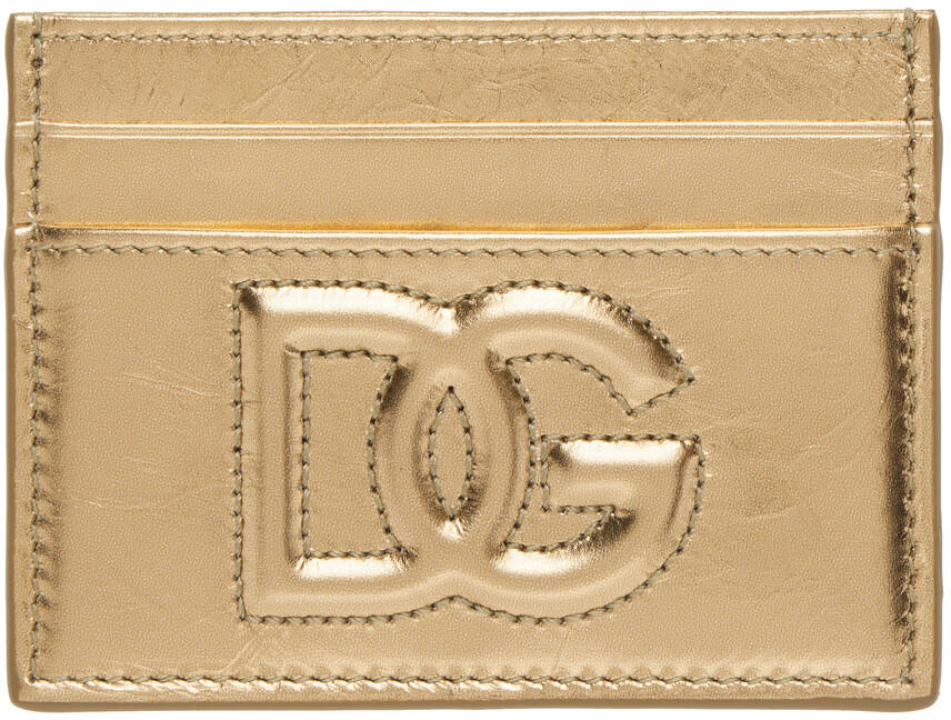 

Золотая визитница с логотипом DG Dolce & Gabbana