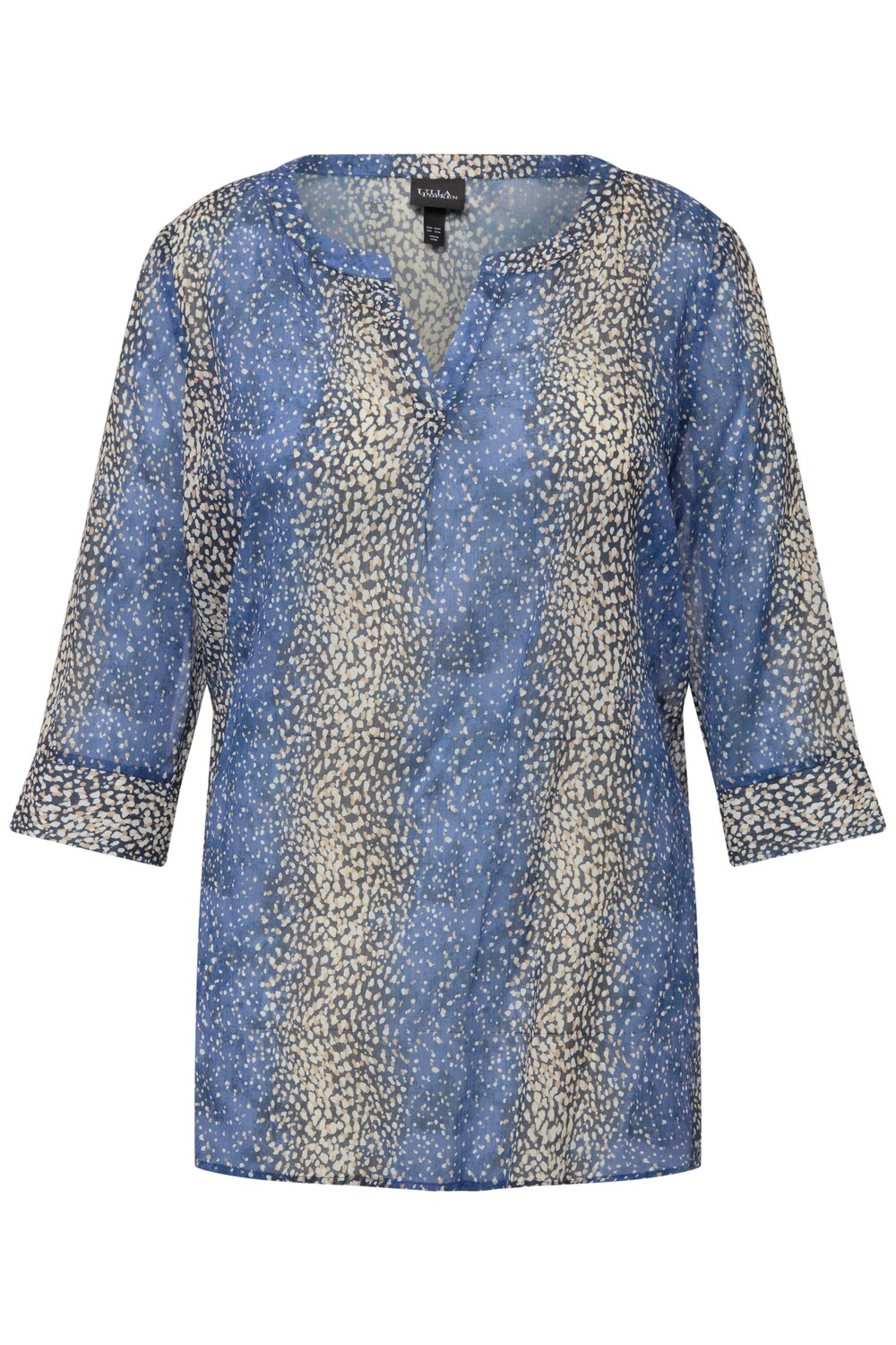 

Блуза Ulla Popken, цвет mittelblau