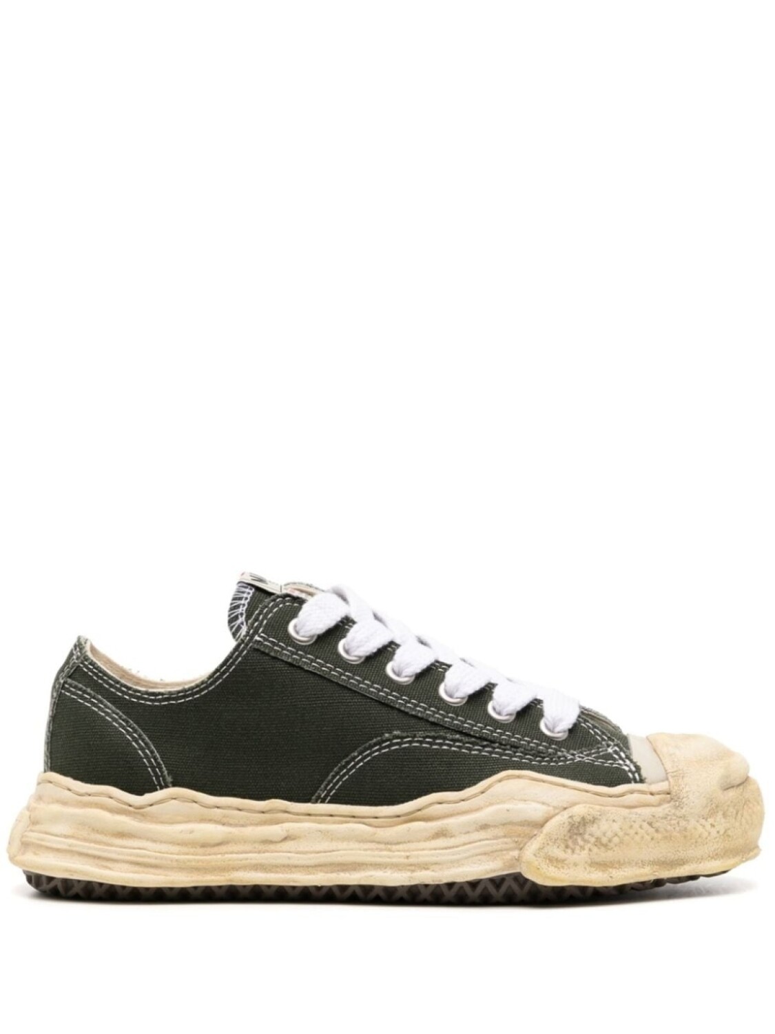 

Maison MIHARA YASUHIRO кеды HANK VL OG Sole Canvas, зеленый