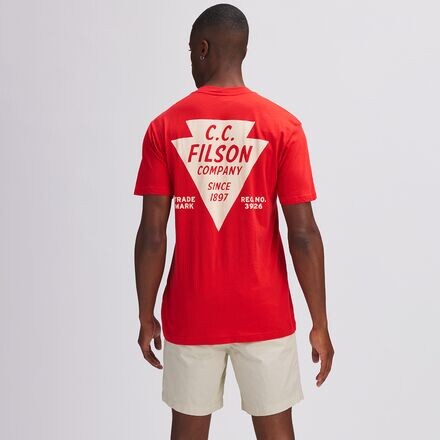 

Футболка с короткими рукавами и рисунком Ranger мужская Filson, цвет Red/Arrow