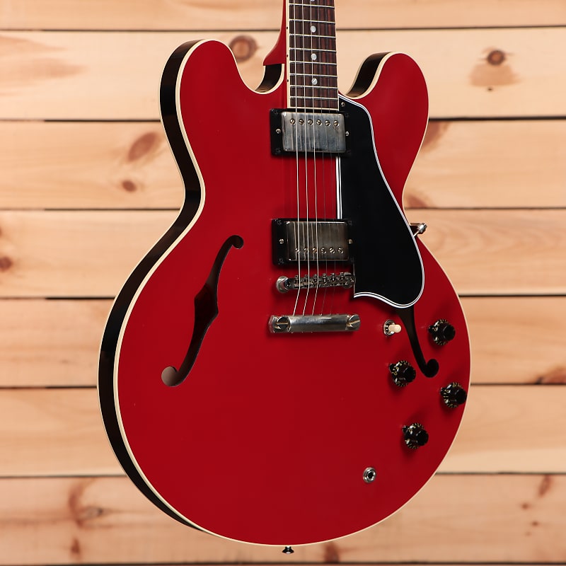 Электрогитара Gibson PSL 1959 ES-335 Ultra Light Aged - Cardinal Red/Black - A930382 - PLEK'd