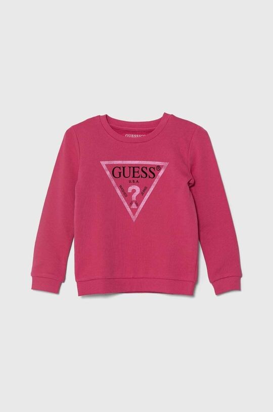 

Детская хлопковая толстовка Guess, роза