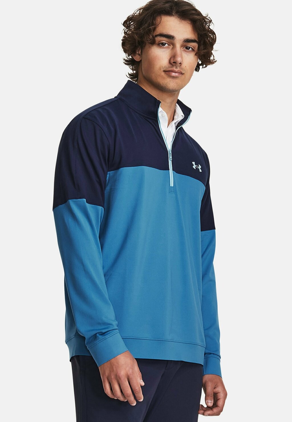 

Толстовка Under Armour WARMUP UA STORM MIDLAYER HZ, цвет cosmic blue