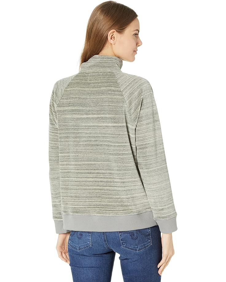 Толстовка Madewell MWL Velour Space-Dyed Half-Zip Sweatshirt, цвет Light Graphite цена и фото