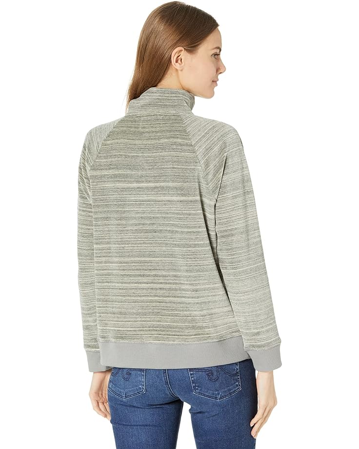 

Толстовка Madewell MWL Velour Space-Dyed Half-Zip Sweatshirt, цвет Light Graphite