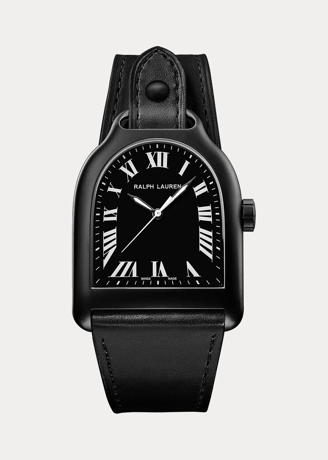 

Большие стальные часы Ralph Lauren с черной отделкой
