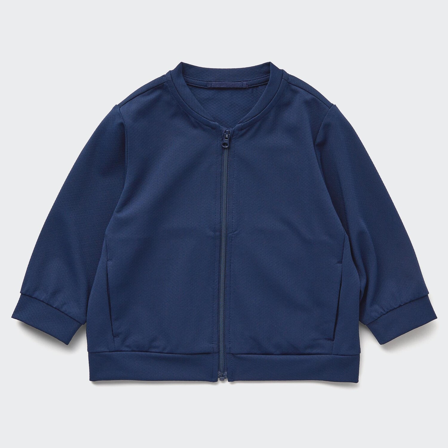 

Блузка UNIQLO AIRism UV с вырезом длинный рукав, темно-синий