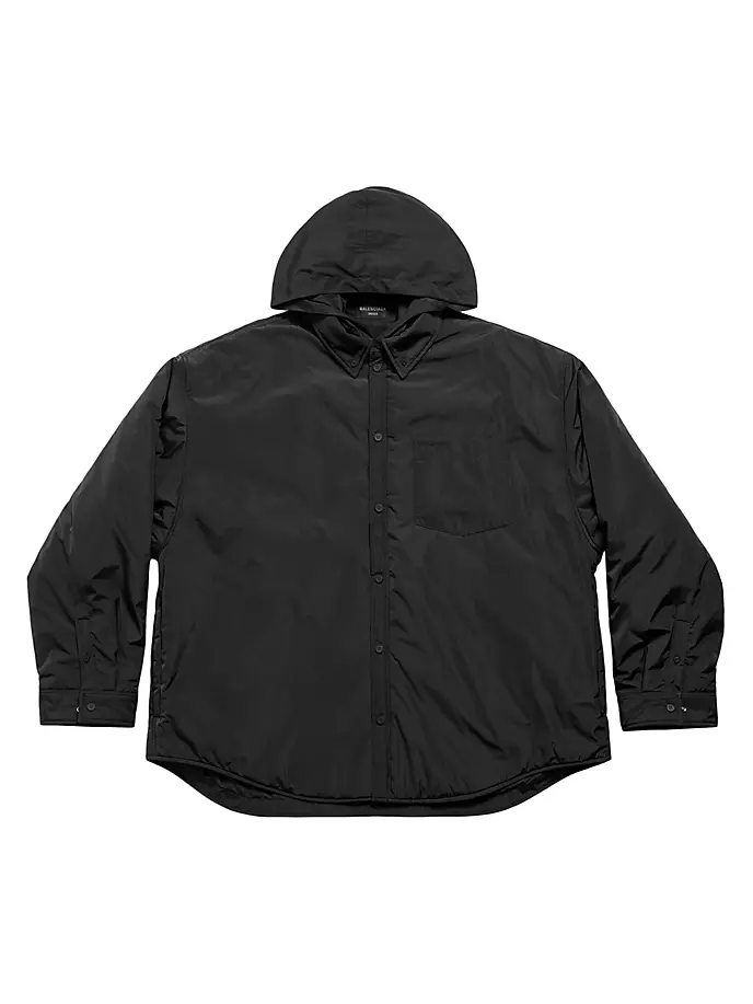 

Парка-рубашка оверсайз Balenciaga, черный