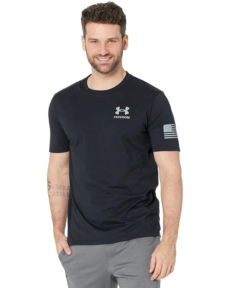 

Футболка Under Armour New Freedom Flag, цвет Black/Steel