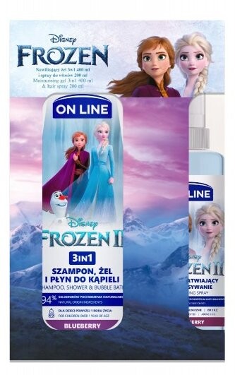 

Набор детской косметики по уходу, 2 шт. On Line, Disney Frozen