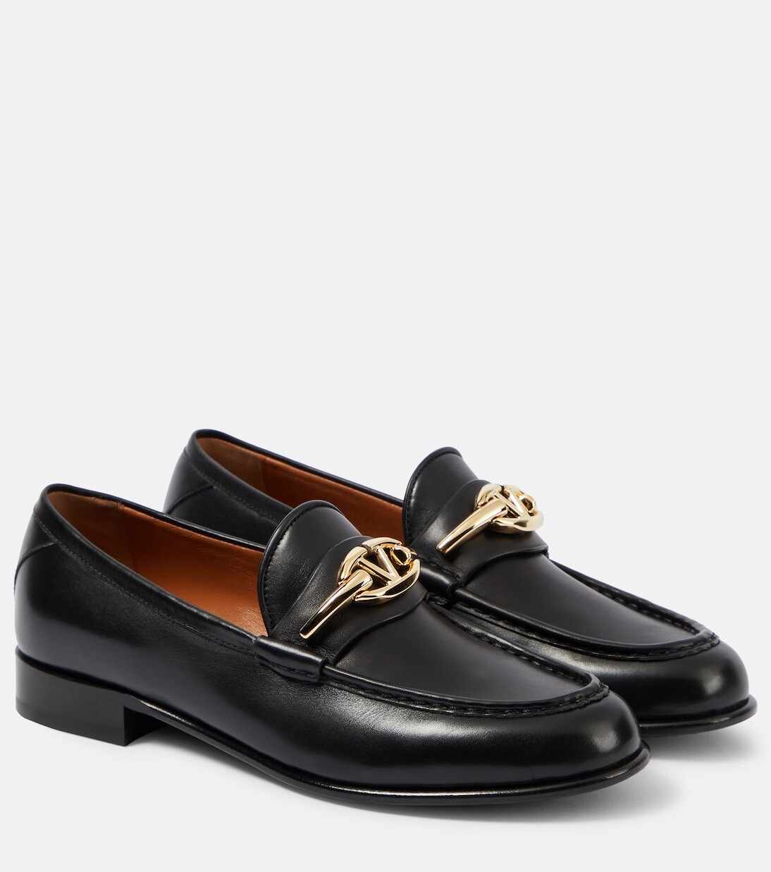 

Кожаные лоферы vlogo signature Valentino Garavani, черный