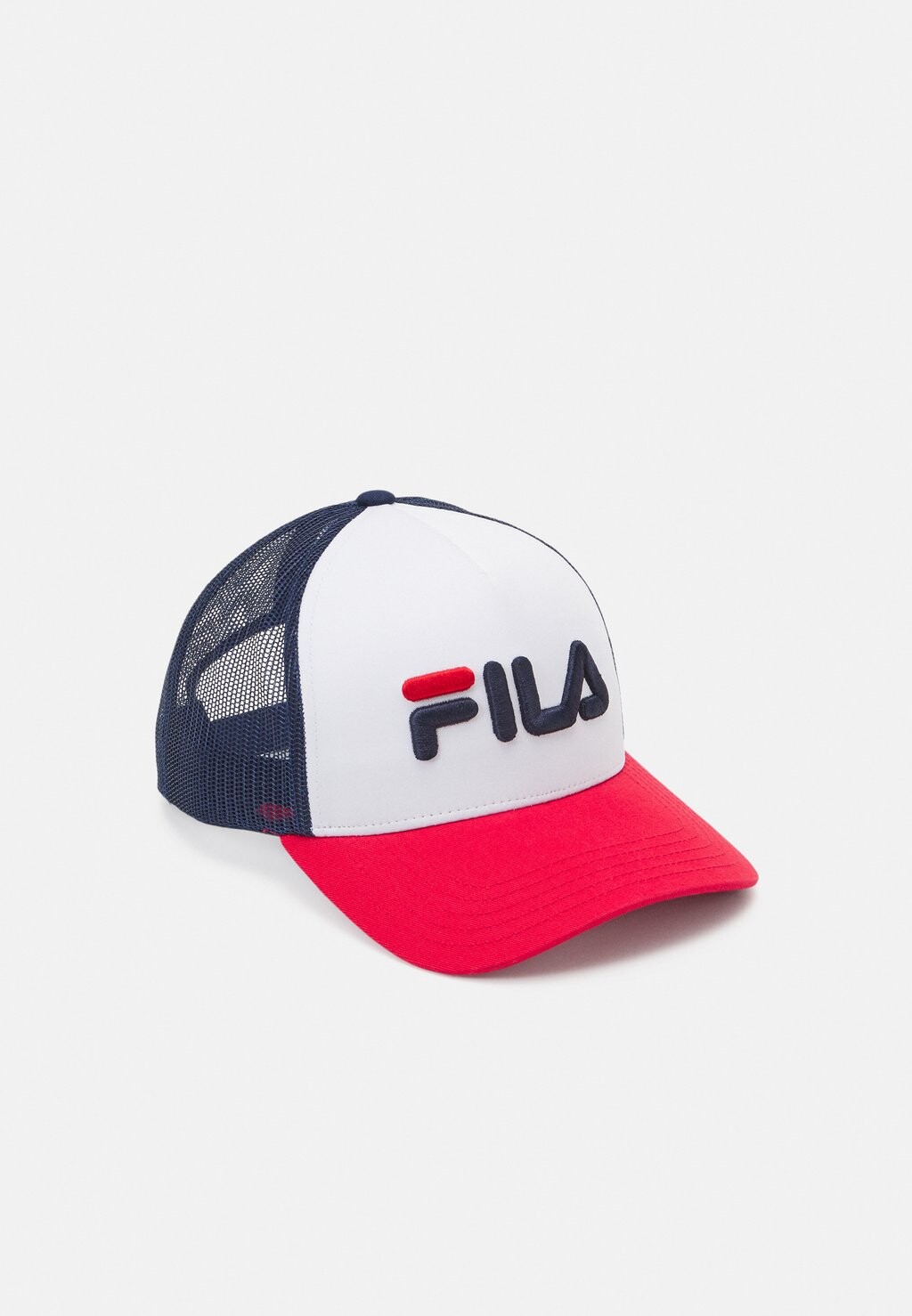 

Кепка Beppu Trucker Linear Logo Snap Back Unisex Fila, цвет true red/bright white/medieval blue
