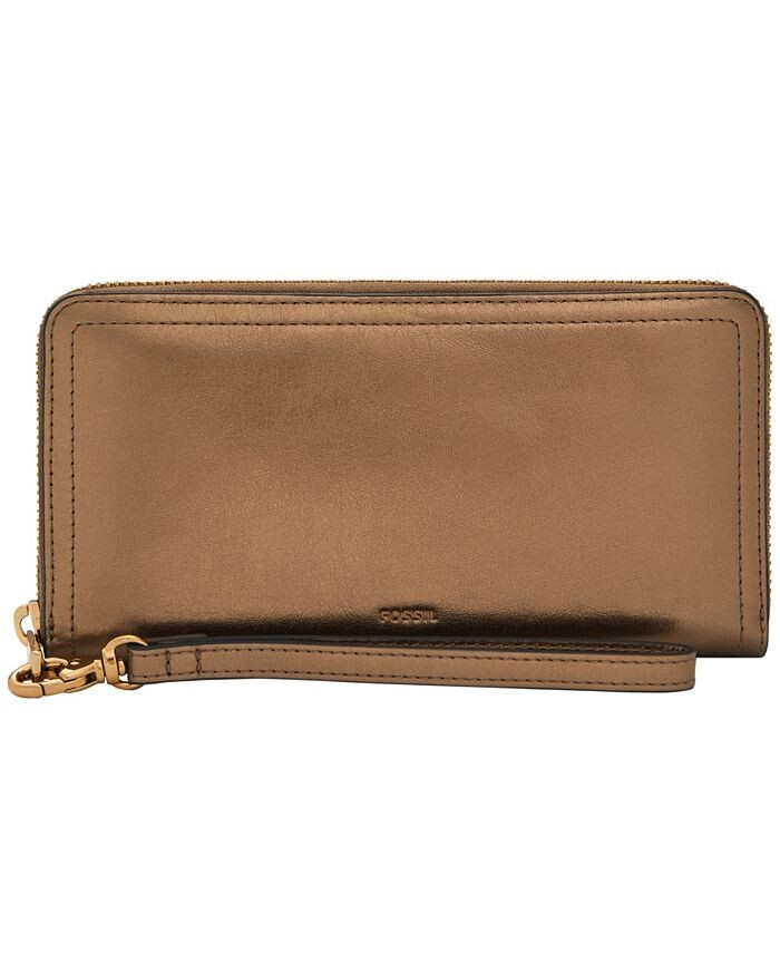 

Кошелек-клатч Logan на молнии Fossil, коричневый