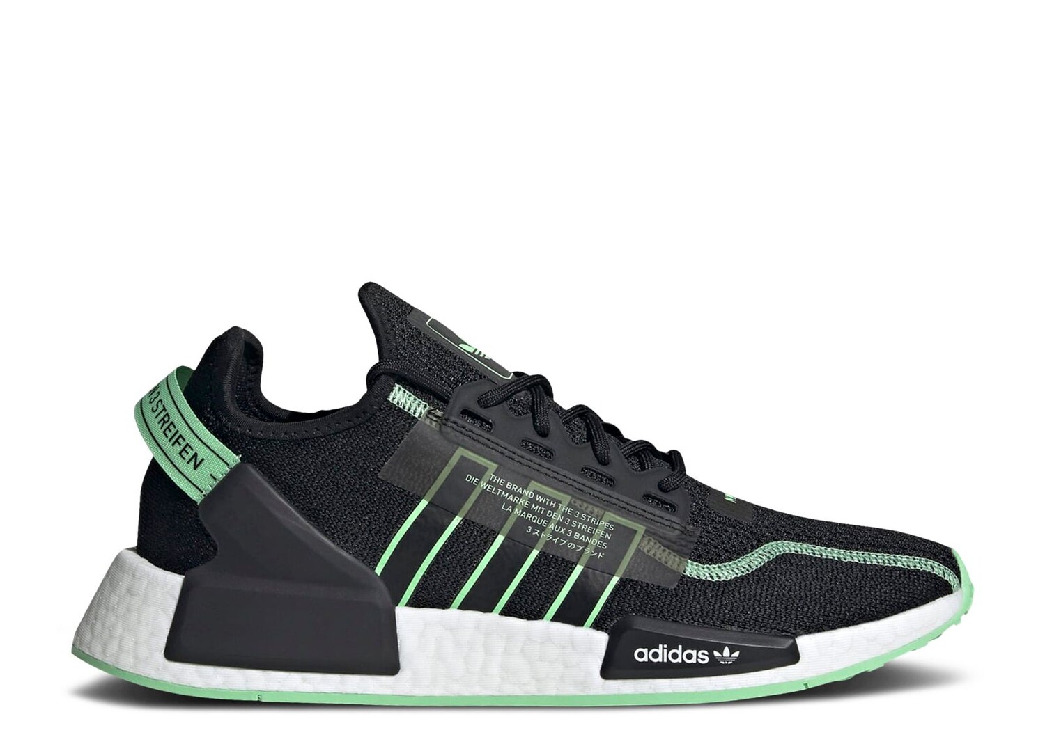 

Кроссовки adidas Nmd_R1 V2 'Black Glory Mint', черный, Черный;серый