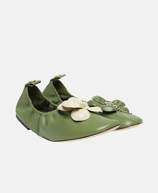 

Балетки Tory Burch, зеленый