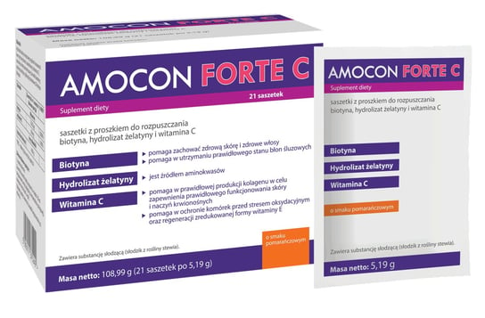 Amocon Forte C, пищевая добавка, 21 пакетик Axxon варежки axxon размер м 8 10 голубой