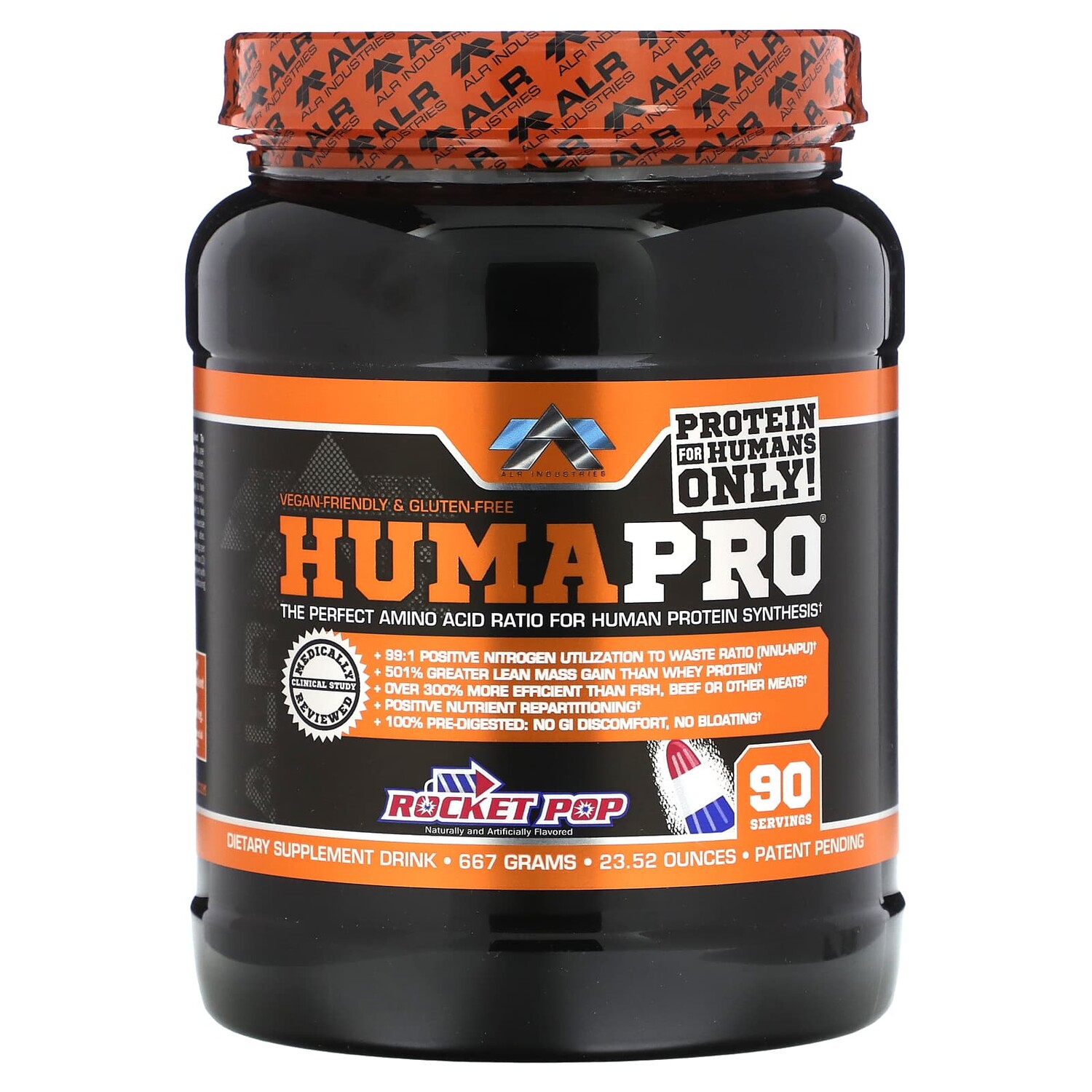 

HumaPro, Rocket Pop, 667 г (23,52 унции), ALR Industries