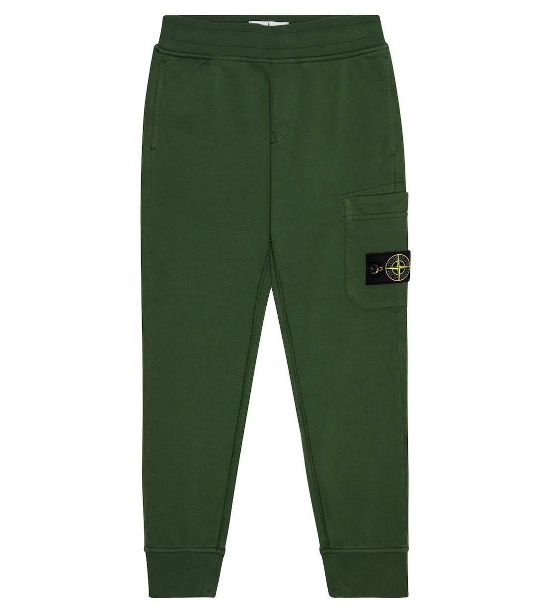 

Спортивные штаны из хлопкового джерси Stone Island Junior, зеленый