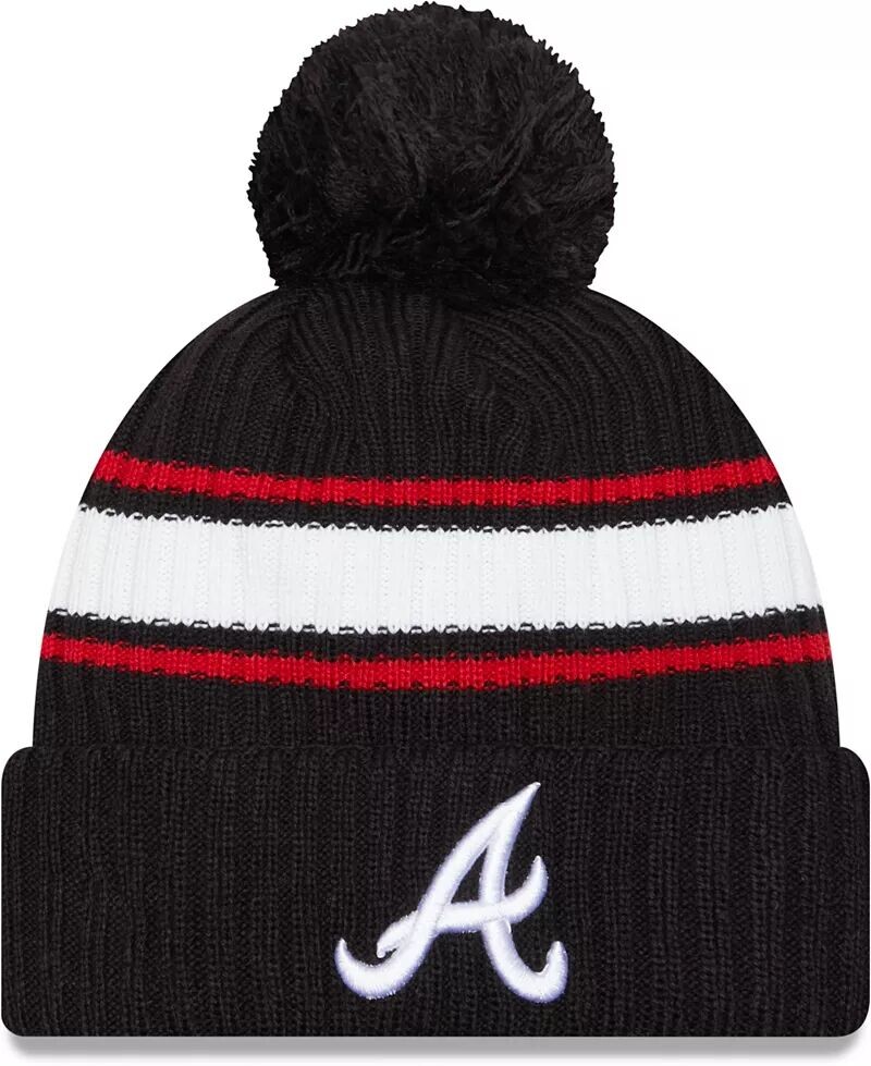 

Мужская темно-синяя вязаная складная шапка New Era Atlanta Braves