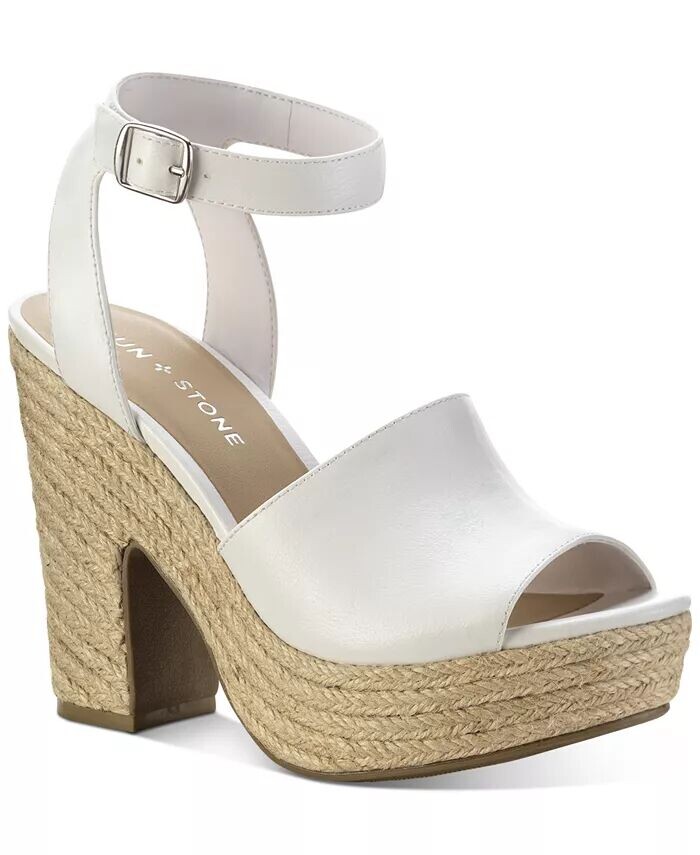 

Женские сандалии Fey Espadrille на платформе Sun + Stone, белый