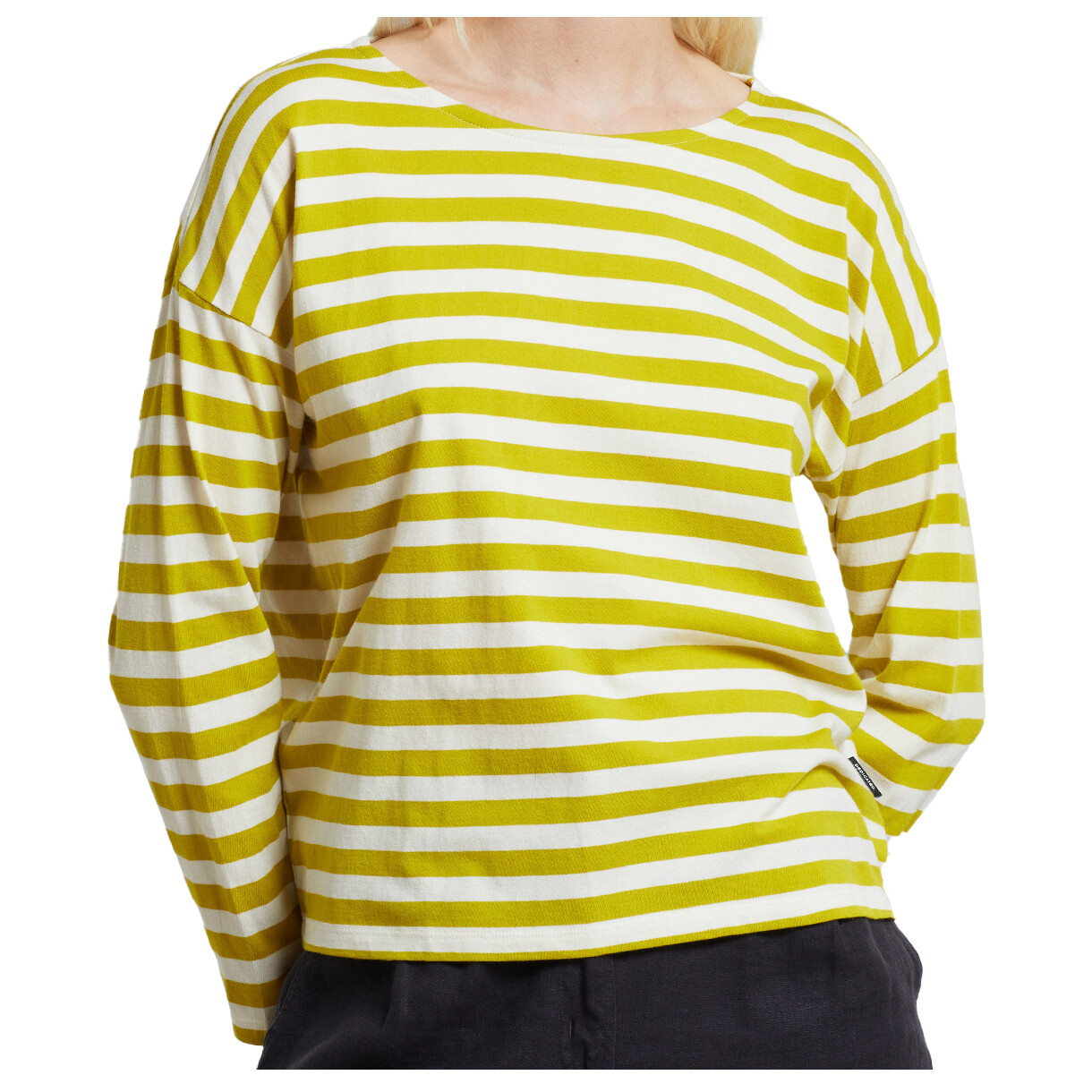 

Лонгслив Dedicated Women's Top Humledal Stripes, цвет Citronelle Yellow