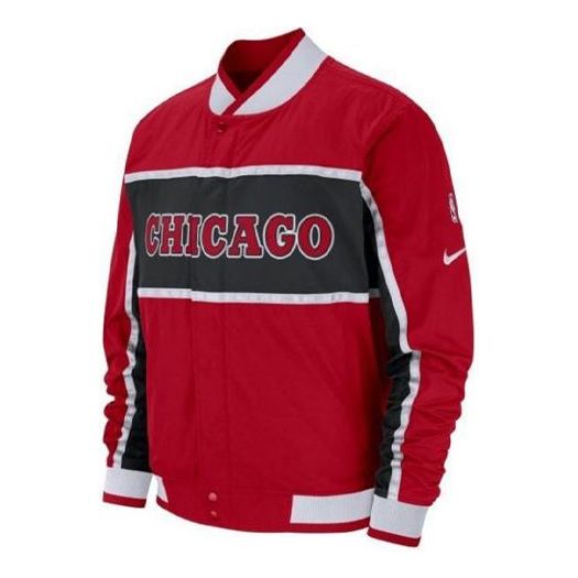 Куртка Nike NBA MENS Chicago Bulls Basketball Courtside Jacket Red, красный