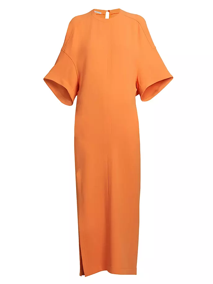 

Платье-накидка-макси Stella Mccartney, цвет bright orange