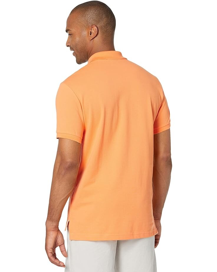 

Поло U.S. POLO ASSN. Slim Fit Big Horse Polo with Stripe Collar, цвет Gloaming Orange