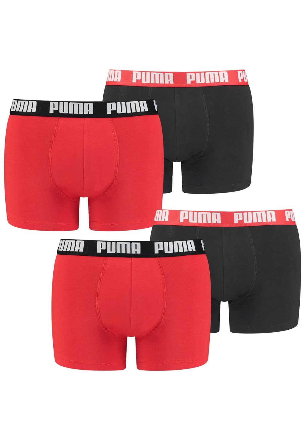

Трусики 4 PACK Puma, цвет red / black