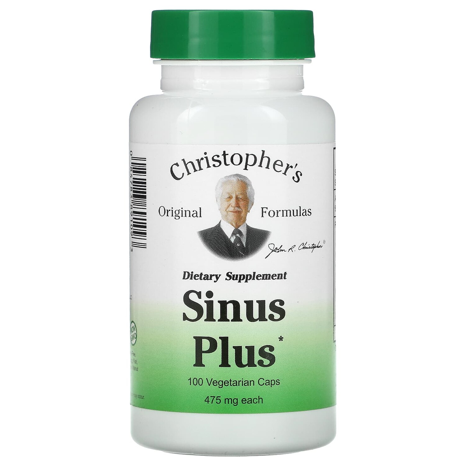 

Sinus Plus, 475 мг, 100 вегетарианских капсул, Christopher's Original Formulas