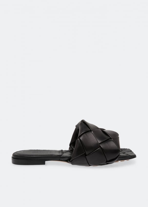 Сандалии Bottega Veneta Lido Flat, черный