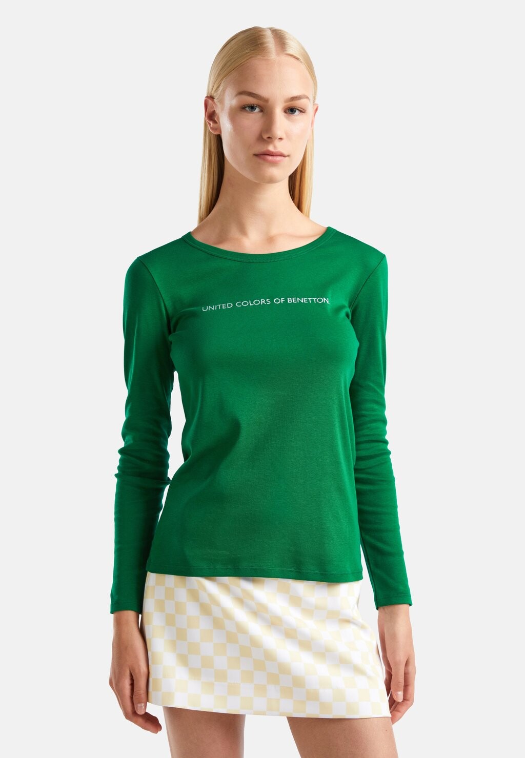 

Рубашка с длинным рукавом United Colors of Benetton, зеленый