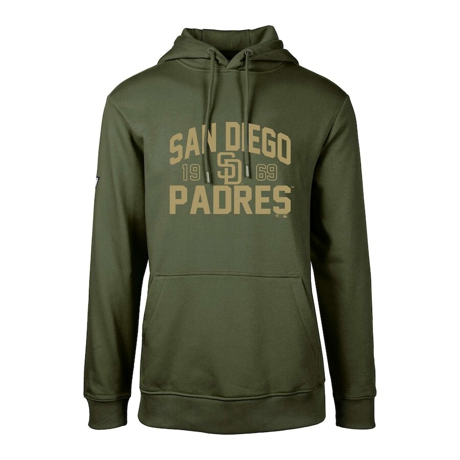 

Пуловер с капюшоном Levelwear San Diego Padres, зеленый