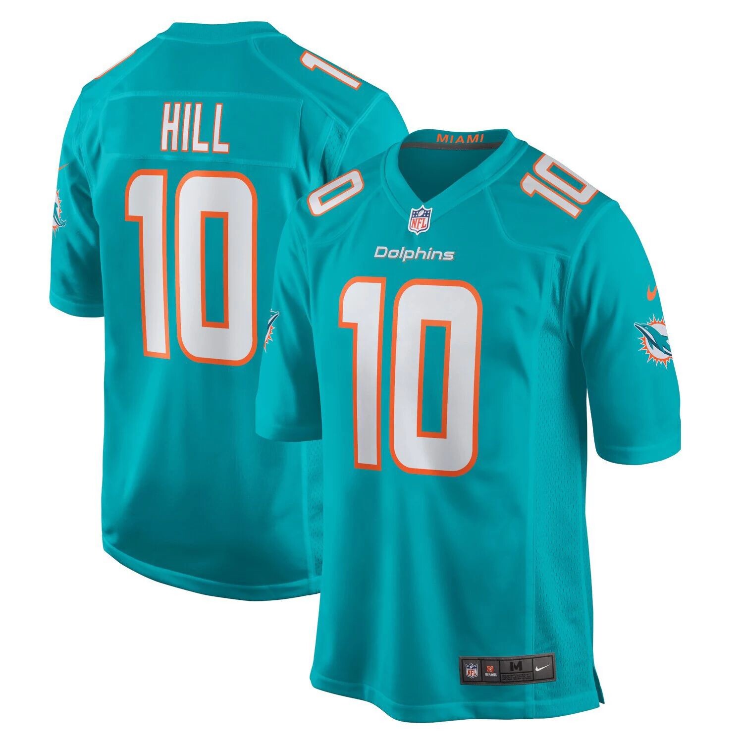 

Молодежная игровая майка Nike Tyreek Hill Aqua Miami Dolphins Nike