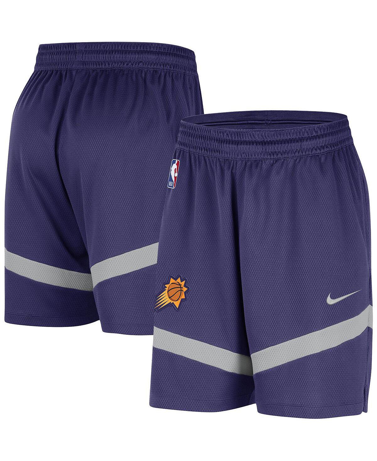 Мужские фиолетовые шорты для разминки Phoenix Suns на корте Nike
